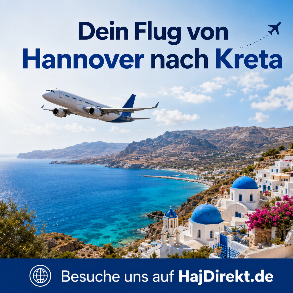 Dein Flug von Hannover nach Kreta