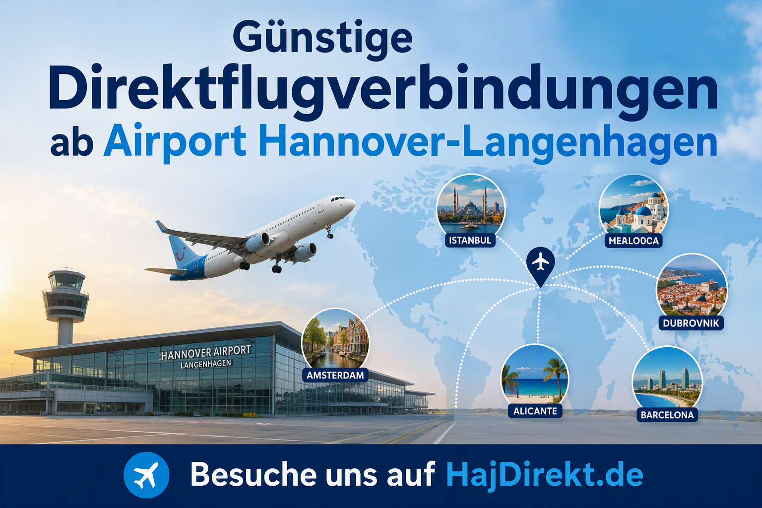 Günstige Direktflugverbindungen ab Hannover