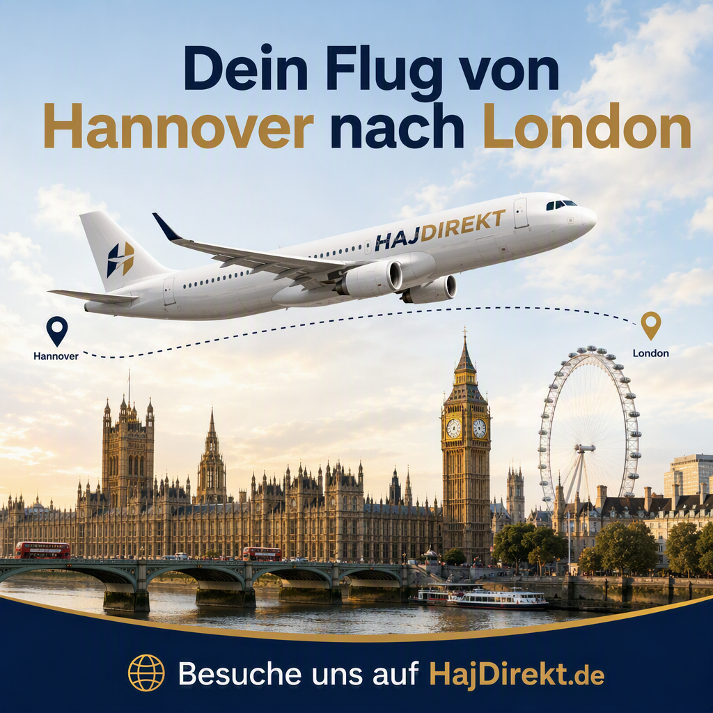 Dein Flug von Hannover nach London