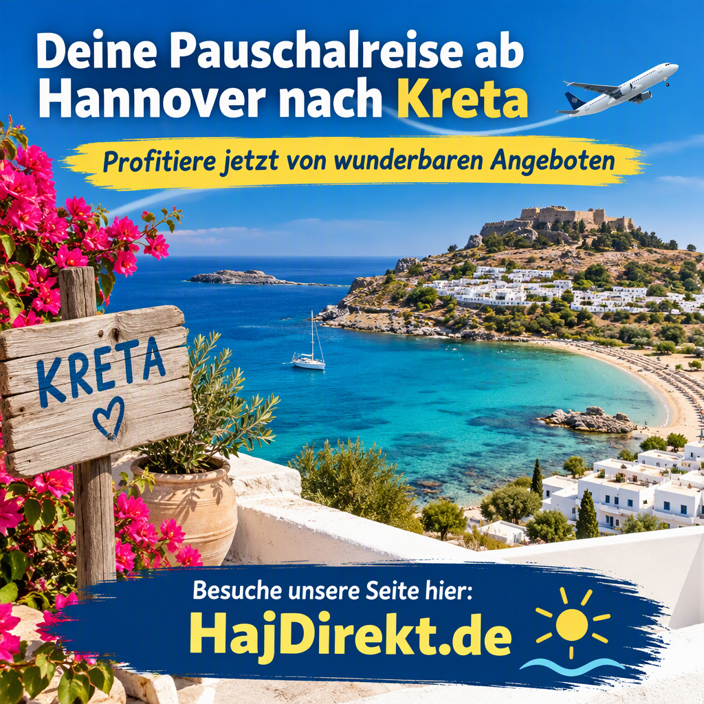 Deine Pauschalreise ab Hannover nach Kreta